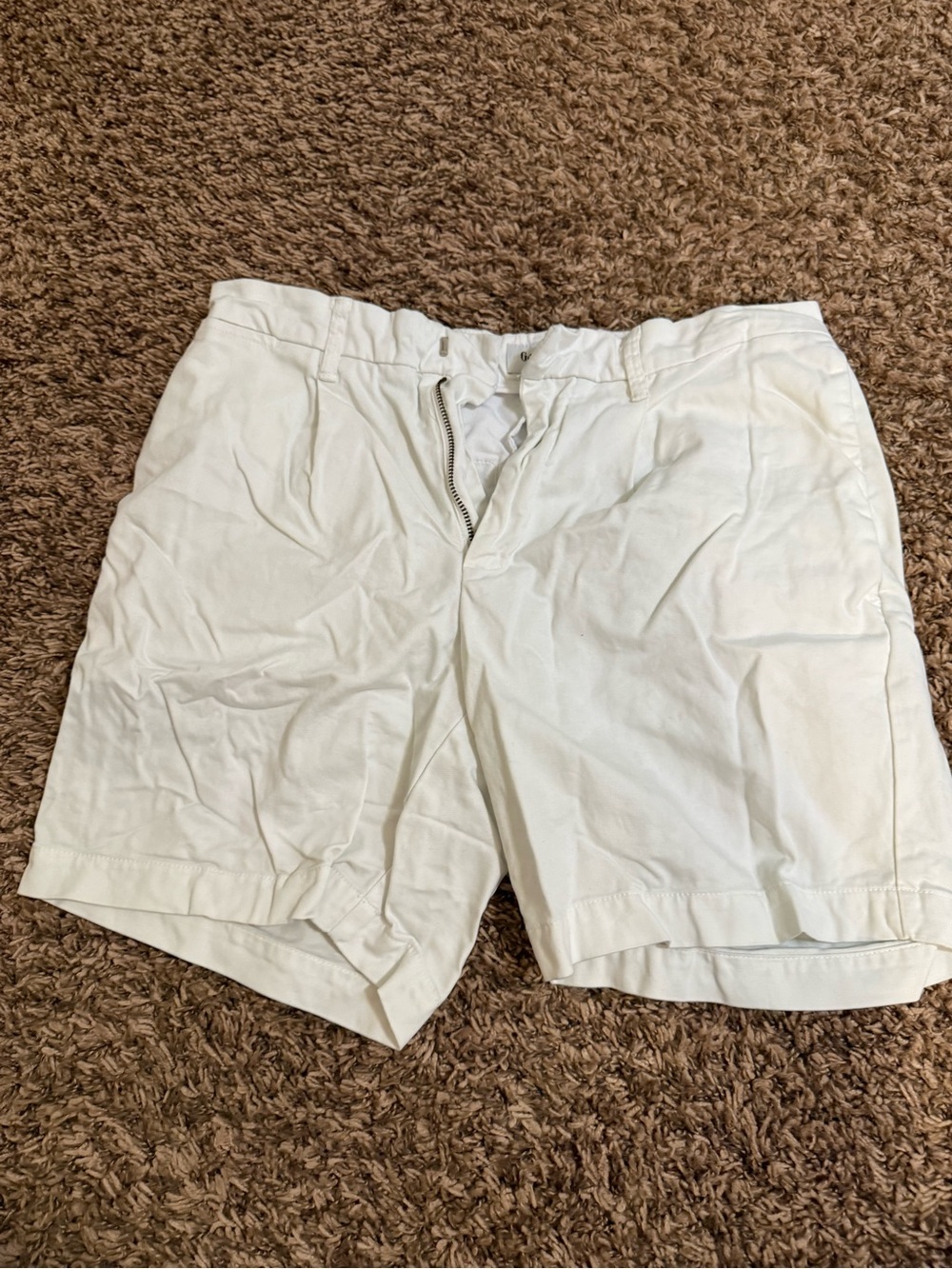Goodfellow & Co White Flat-Front Cotton Shorts - Picture 1 of 3